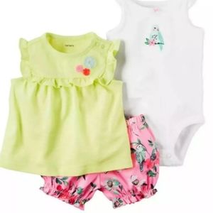 Carter's Three-Piece Shorts Set 3 Months